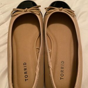 Torrid Beige and Black Women's Flats
